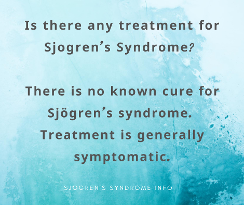 is there a treatment for sjogren's